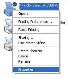 Printers and Faxes