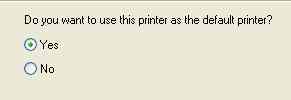 Default Windows XP Printer